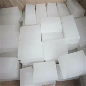 refined paraffin wax slabs used in candle and industrial applications