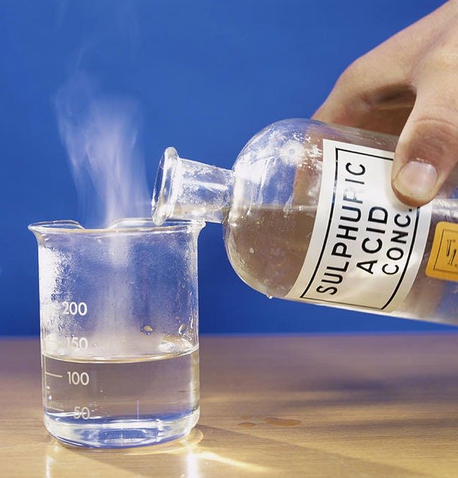 sulfuric acid H2SO4 industrial chemical liquid