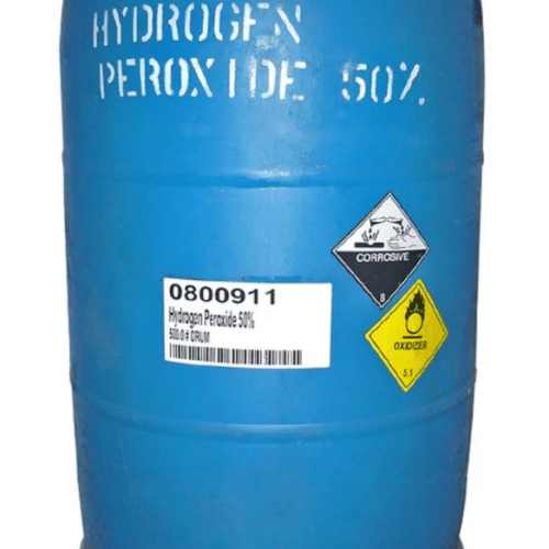 Hydrogen peroxide solution, industrial grade H2O2, clear liquid