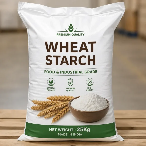 Wheat starch for paper and textile industry