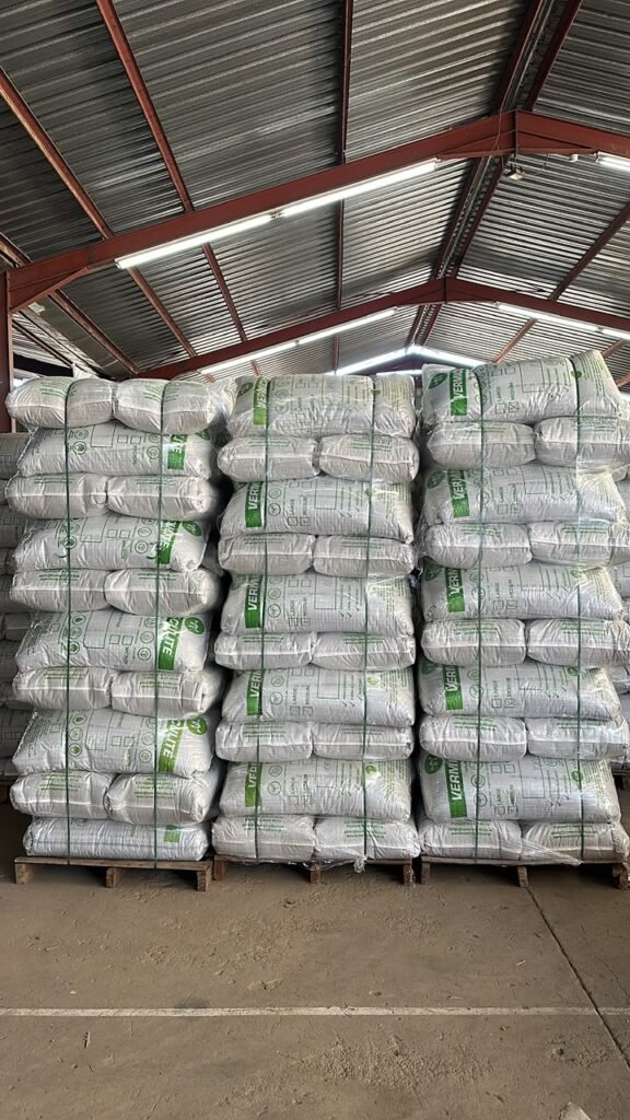 Bulk feed grade vermiculite supplied for commercial animal feed production